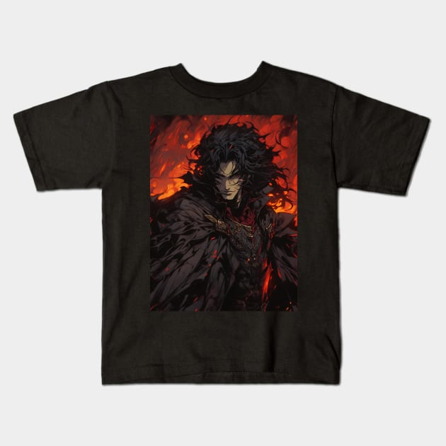 Hunters of the Dark: Explore the Supernatural World with Vampire Hunter D. Illustrations: Bloodlust Kids T-Shirt by insaneLEDP
